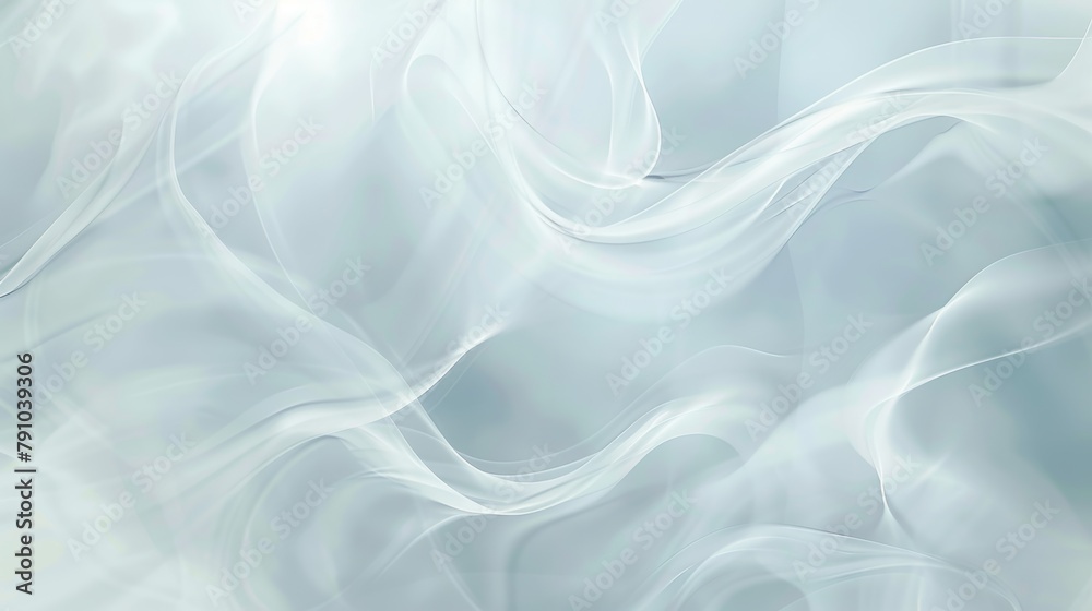 Fototapeta premium Soft blue waves form a tranquil abstract background suitable for various designs