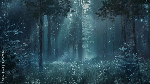 In the depths of a mysterious forest, where trees whispered secrets, a realm of enchantment awaited.