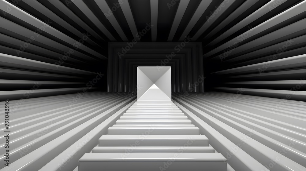 3d rendering of white and black abstract geometric background. Scene for advertising, technology, showcase, banner, game, sport, cosmetic, business, metaverse. Sci-Fi Illustration. Product display 3d rendering of white and black abstract geometric background. Scene for advertising, technology, showcase, banner, game, sport, cosmetic, business, metaverse. Sci-Fi Illustration. Product display