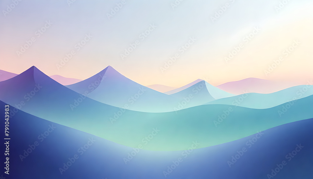 Tranquil gradient backgrounds transporting viewers to a world of calm ...