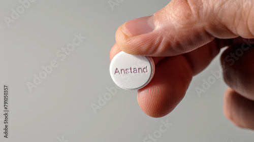 Virtue Encapsulated: Macro Pill Perspective. Generative AI photo