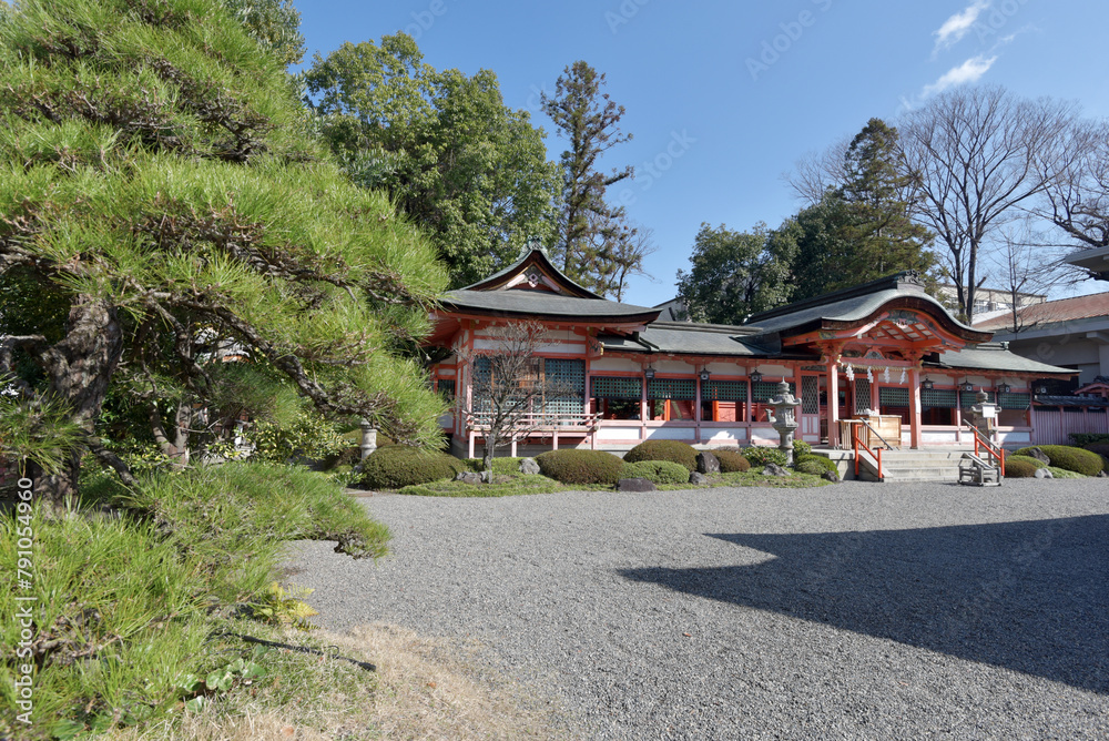 西院春日神社　境内　京都市右京区