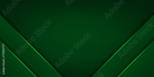 Green geometric background. Vector illustration. 