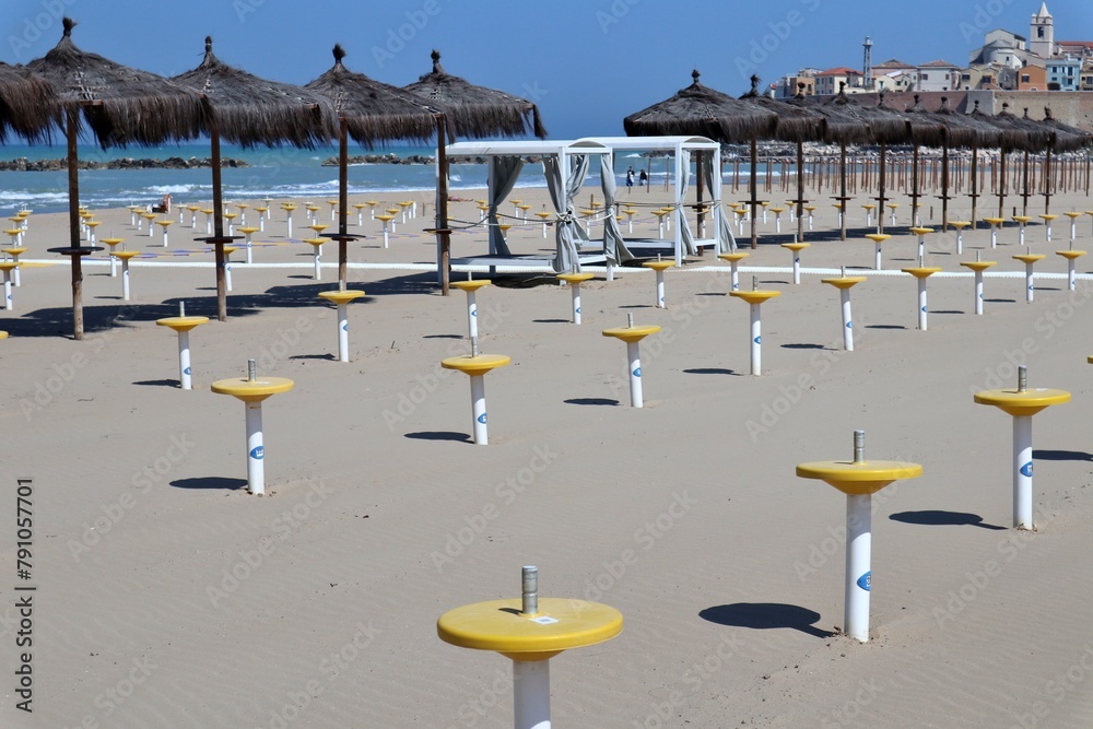 Termoli - Scorcio della spiaggia del Lido La Lampara