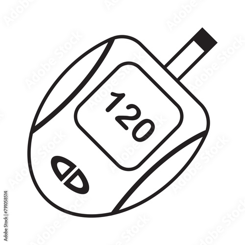 Blood glucose monitor icon