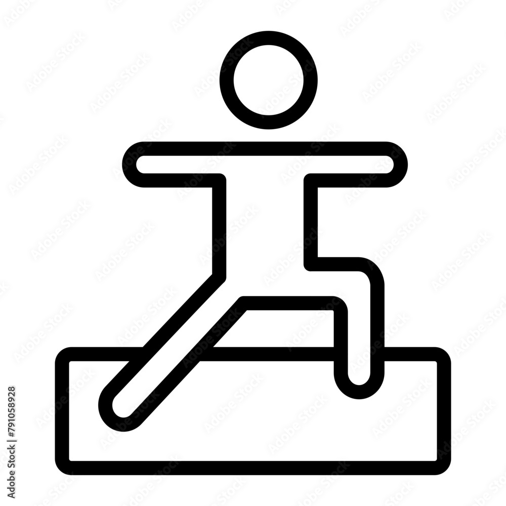 Yoga Vector Line Icon Design Yoga Vector Line Icon Design