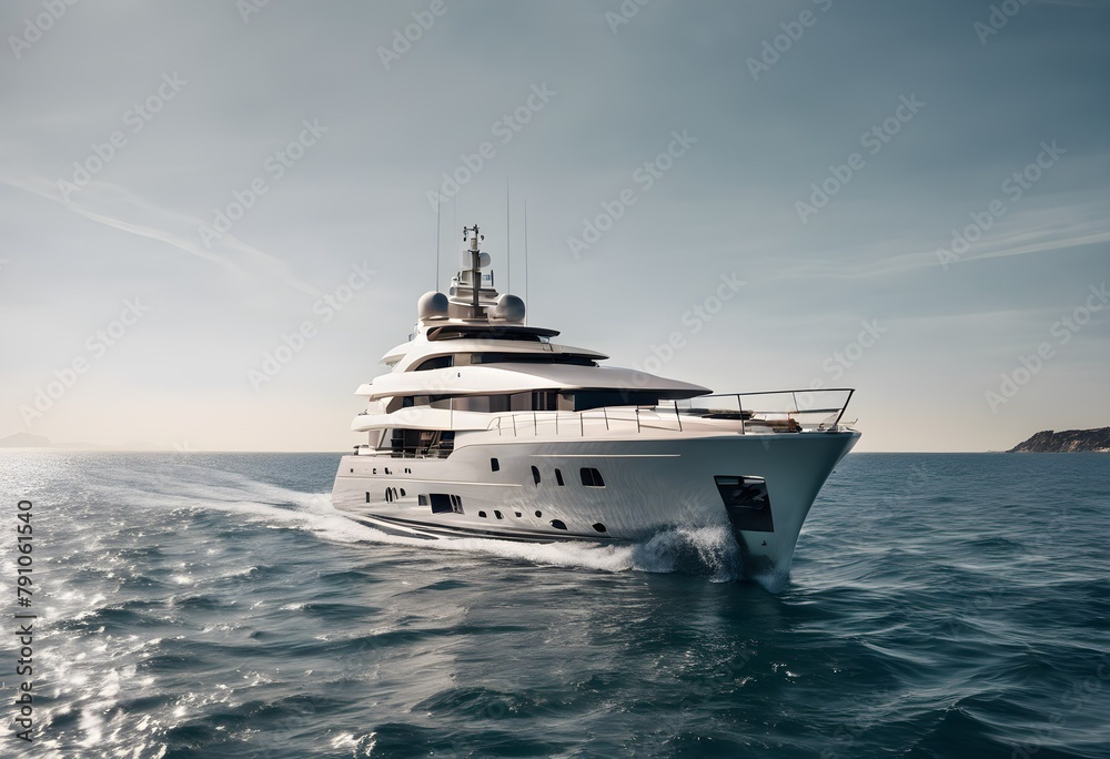 A view of a Luxury Yacht in the Ocean