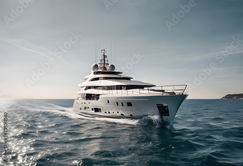 A view of a Luxury Yacht in the Ocean