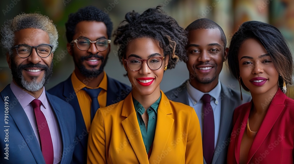 A group of interracial people, are smiling for a photo. The group appears to be happy and enjoying each other's company A group of interracial people, are smiling for a photo. The group appears to be happy and enjoying each other's company