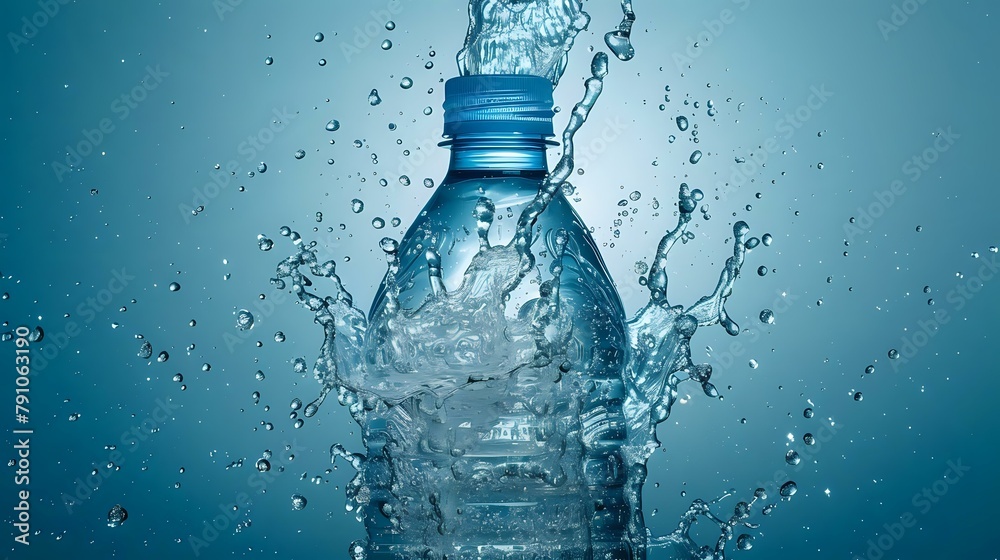 Capturing Kinetic Energy: Water Bottle Splash Photography Capturing Kinetic Energy: Water Bottle Splash Photography