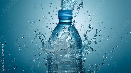 Capturing Kinetic Energy: Water Bottle Splash Photography