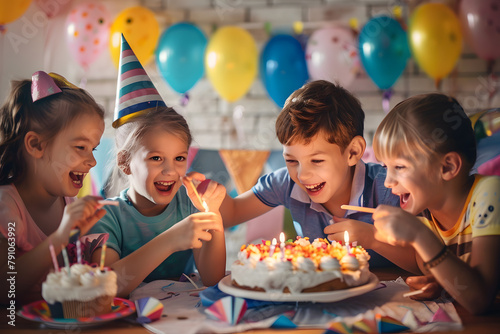 birthday cake with candles