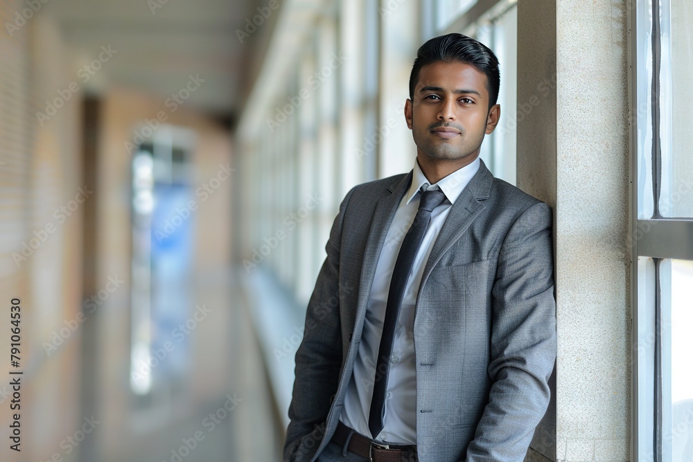 Naklejka premium indian man with business attire