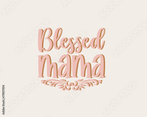 Mothers day typography letter crafts or t-shirt design vector template 