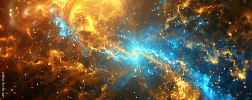 Obraz premium bright background cosmic energy.