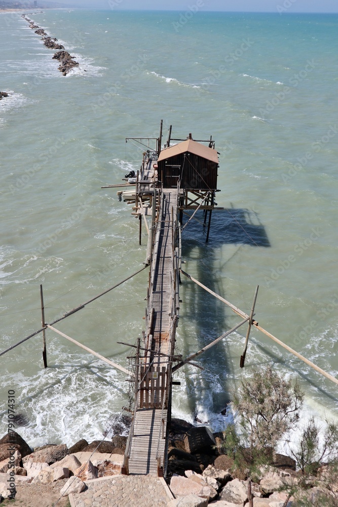 Termoli - Trabucco Celestino dall'alto del borgo