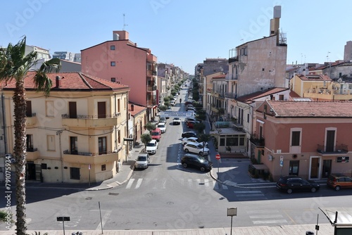 Obraz na płótnie Termoli - Corso Fratelli Brigida dall'alto di Via dei Bastioni w salonie