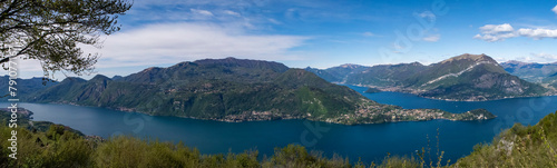 Landscape of Lake Como from mount Palagia