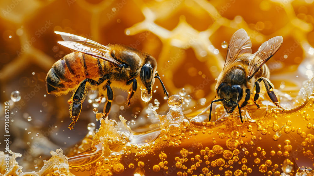 Bee s bounty, amber honey drops, hive's liquid jewel Bee s bounty, amber honey drops, hive's liquid jewel