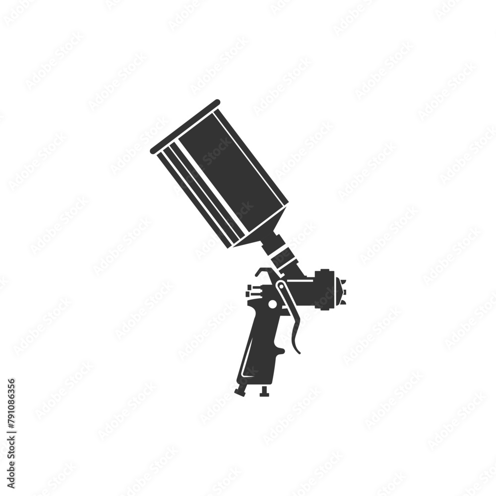 Fototapeta premium Painting logo designs template vector, Art Logo template, Spray Gun Painting logo