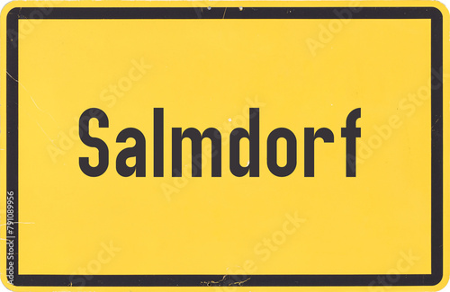 Ortsschild Salmdorf photo