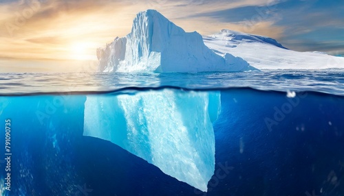 Iceberg - Underwater Risk - Global Warming Concept - 3d Rendering © b13