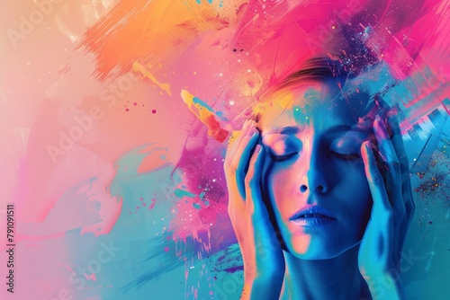 abstract background for Fatigue Syndrome Day