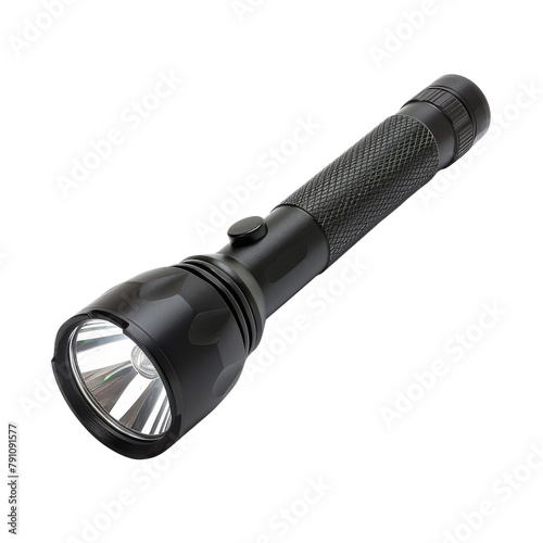 A picture of a flashlight, isolated on white, cut out