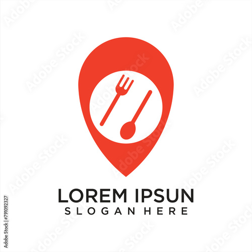 Food location logo design