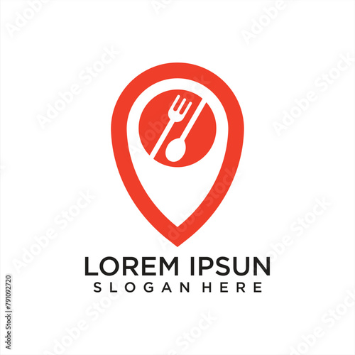 Food location logo design