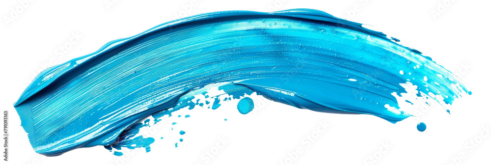 Aqua stroke of paint, isolated on white, cut out Aqua stroke of paint, isolated on white, cut out