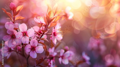 Beautiful flowering Japanese cherry, sakura during spring © Elvin