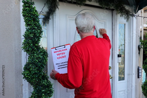 Going door to door to get out the vote