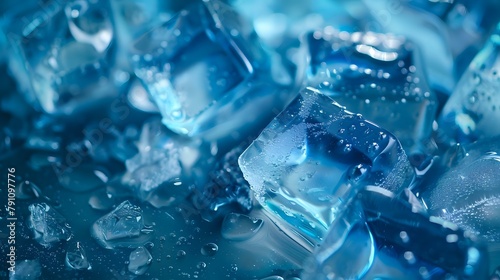 Crystal Cubes: A Dynamic Study in Frozen Elegance