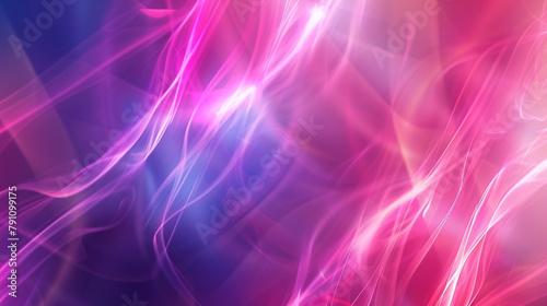 A pink and blue background with purple and blue flames