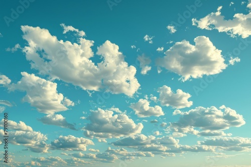 Blue skies sky white fluffy clouds beautiful summer spring weather sunny day happiness joy background cumulus cloud meditation meteorology realistic soft shapes