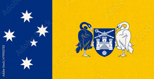 Australian flag of the Capital Territory. Illustration of Australian Territory © alexmak