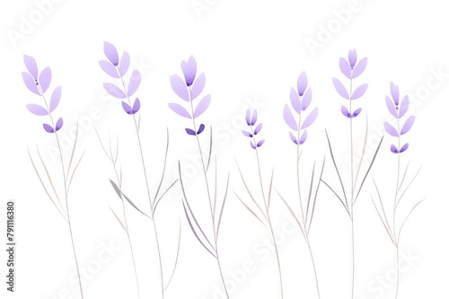 Minimalist lavender line art, perfect for a contemporary office or minimalist decor, focusing on simplicity and the elegant form of lavender stems
