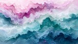 Organic abstract panorama wallpaper background featuring swirling, fluid shapes