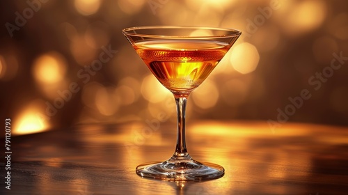 Butterscotch schnapps cocktail, sweet and golden, in a cordial glass