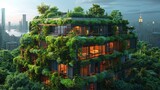Skyscraper with rooftop garden, urban oasis â€“ Green architecture