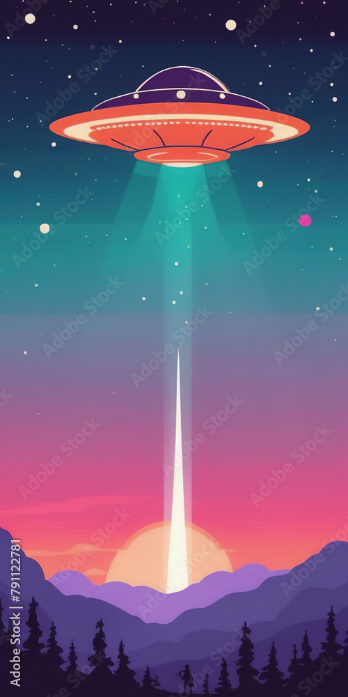 World UFO Day. Ufologist's Day. Unidentified flying object. UFOs on earth World UFO Day. Ufologist's Day. Unidentified flying object. UFOs on earth