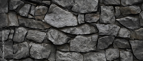 Texture of old rock wall for background, Old grey stone wall background texture close up
