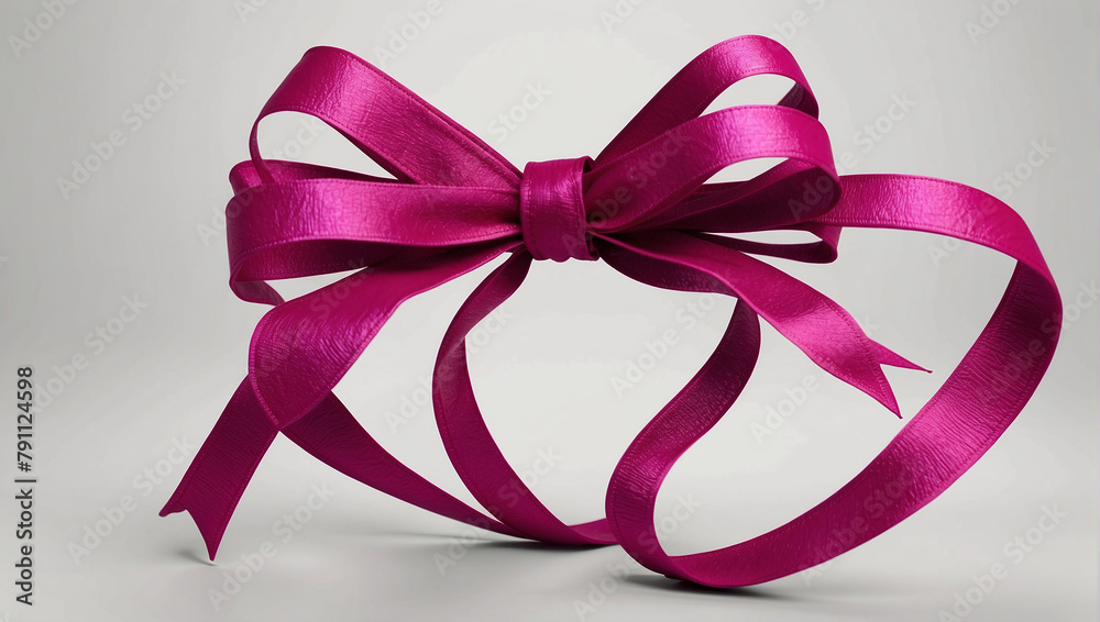 magenta bow in a beautiful look magenta bow in a beautiful look