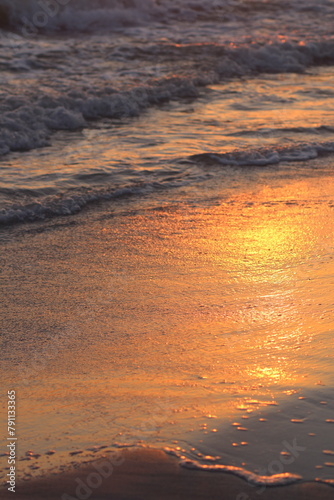 Tropical Sunset Ocean Horizon in Florida Stock Photo