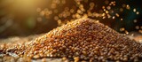 Massive Mound of Diverse Grains and Legumes in Macro Closeup