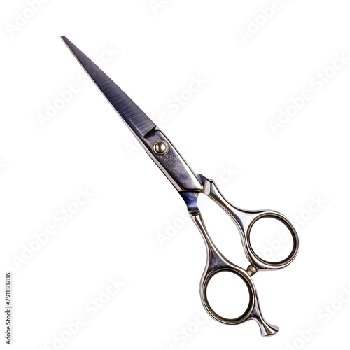 Barbershop metallic scissors haircut equipment