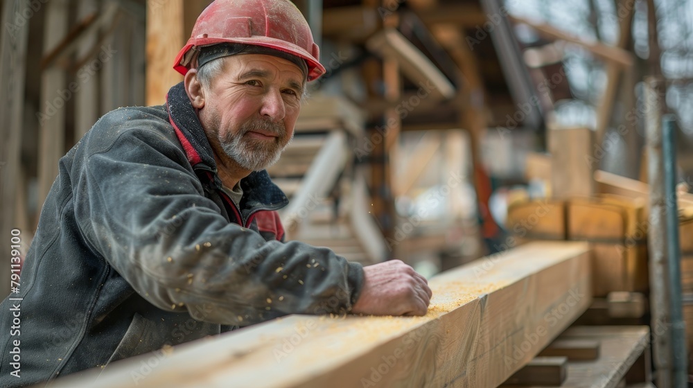 Carpenters who take pride in their work AI generated illustration Carpenters who take pride in their work AI generated illustration
