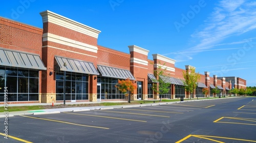 Commercial Real Estate Photos showcasing commercial properties including office buildings retail spaces and industrial warehouses for sale or lease AI generated illustration