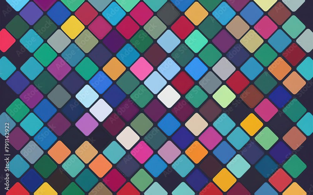 An abstract digital background composed of small multi-colored squares An abstract digital background composed of small multi-colored squares
